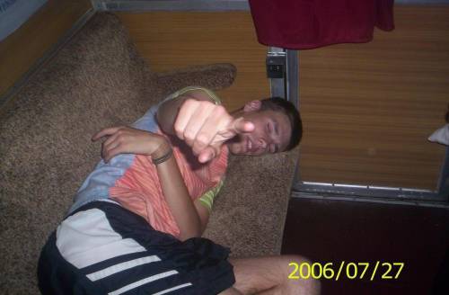 spiac w pociagu :)