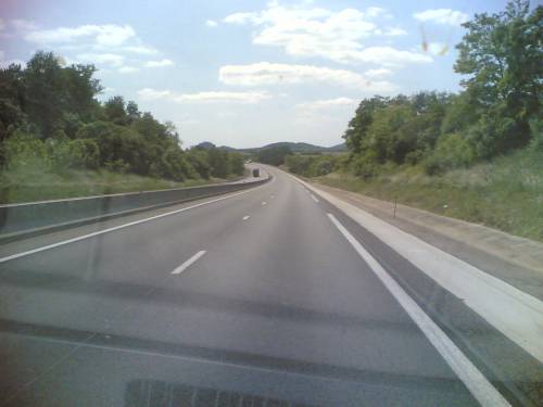 the road ahead is empty...
