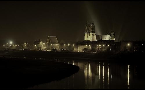 Pozna by night.. with Natalia