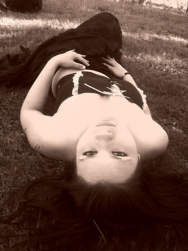 She and her darkness...