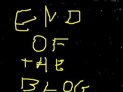 End of the blog