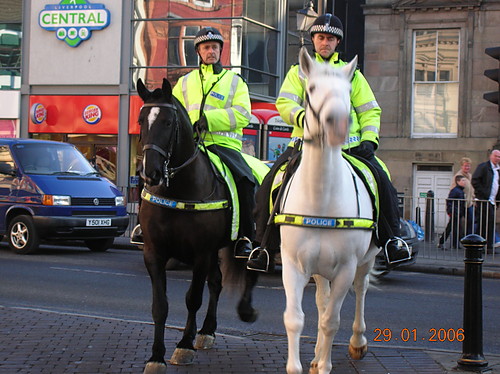 Policja konna w Liverpoolu