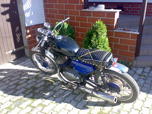 Mj motr na pych Jawken 350 :D