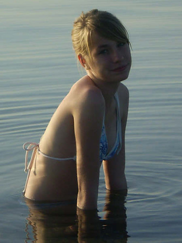 In water (: