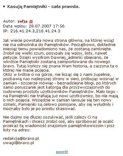 RATUNKU! UPILI NASZ CZUJNO!