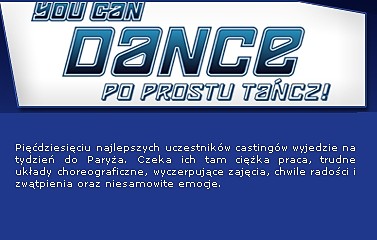 TVN YOU CAN DANCE-poprostu tacz