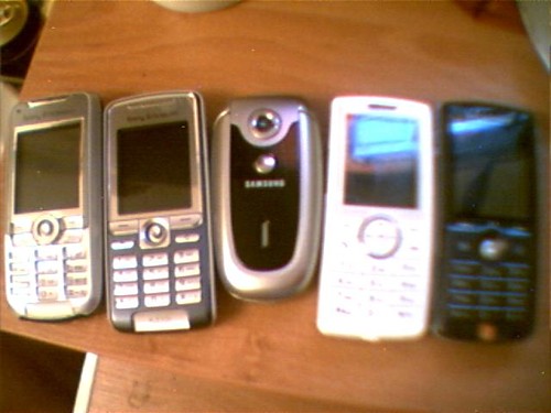 3 SE, 1 Sagem i 1 Samsung =]