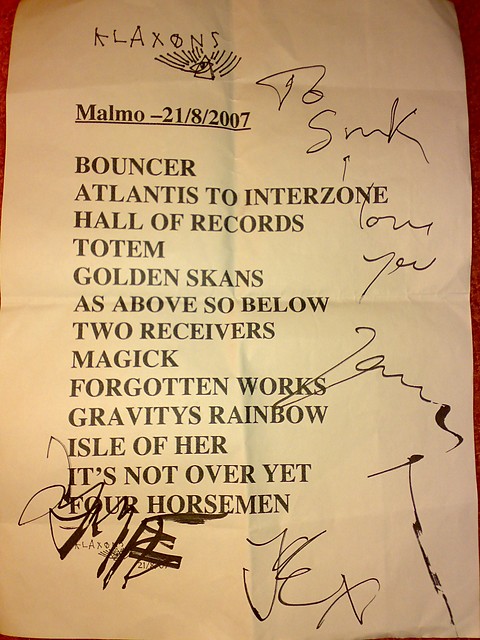 Setlista.