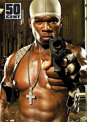 50 Cent z pistoletem !