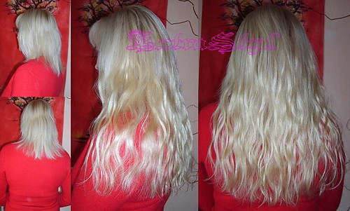 Fale-platyna,soneczny blond45cm