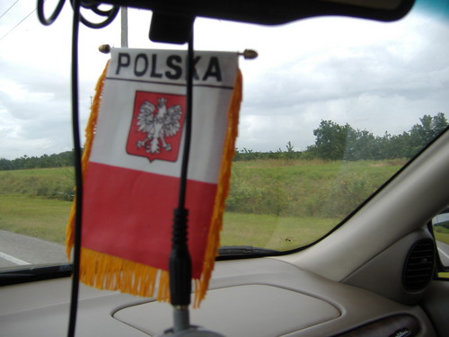 Polska flaga w moj samochod