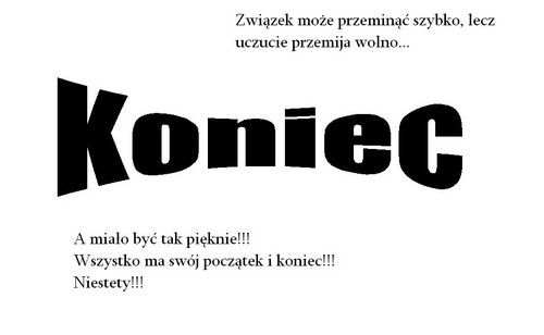 KONIEC