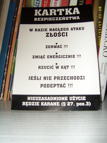 Jaka Karteczka xD iks de