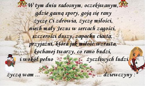 Wesoych wiat :*
