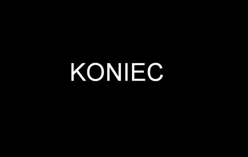 KONIEC