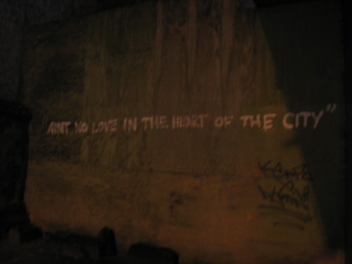There's a sign on the wall..