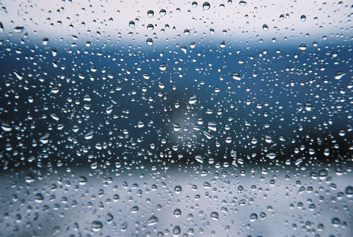The rain....