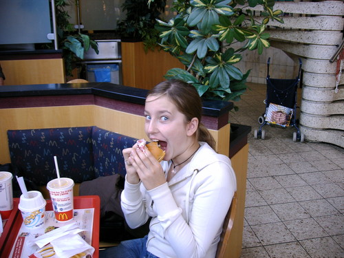 Kasia K i hamburger