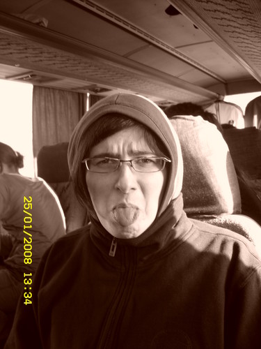 ;P