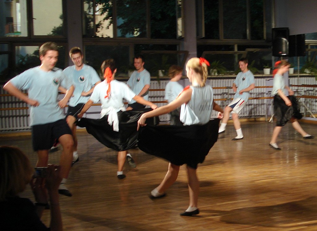 Dances.