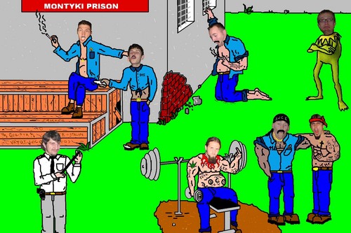 Riczi in Montyki Prison Break