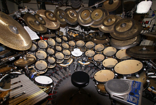 Terry Bozzio's drumset