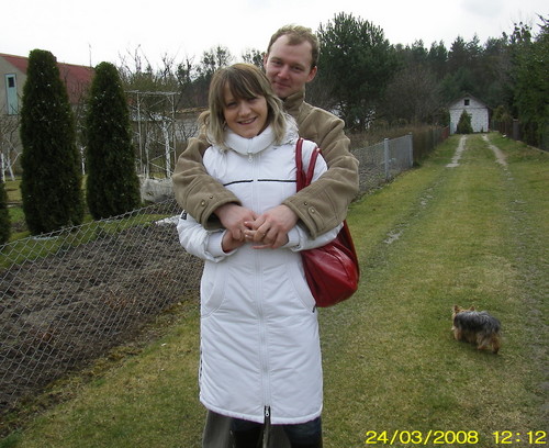 Z Robertem na dziakach :*
