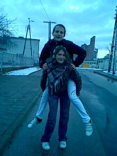 ja i adzix w drodze do blondi!:*