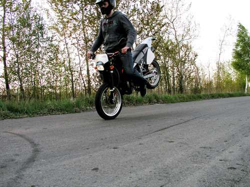 stoppie.
