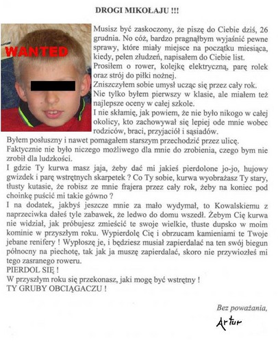 LIST DO mIKOAJA 