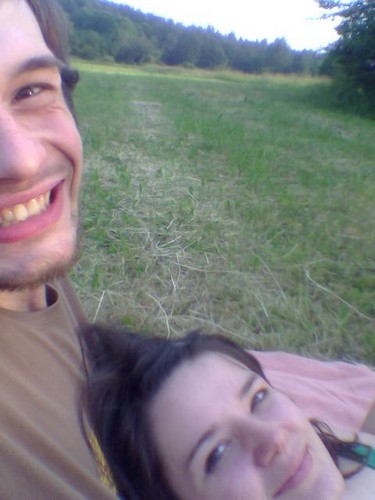 niebo ka zielona i rowy koc.