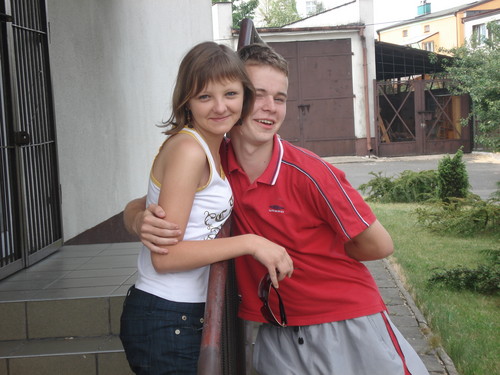 Kolega z klasy Pawe i ja :] 