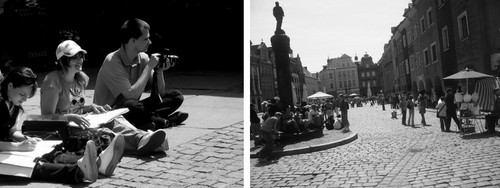 unknown people. holidays.