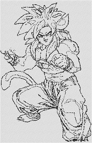 szkic Son-Goku SSJ4