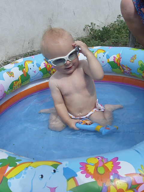 Collien beim Baden