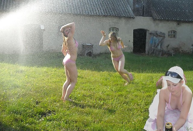 niestandardowy prysznic;)