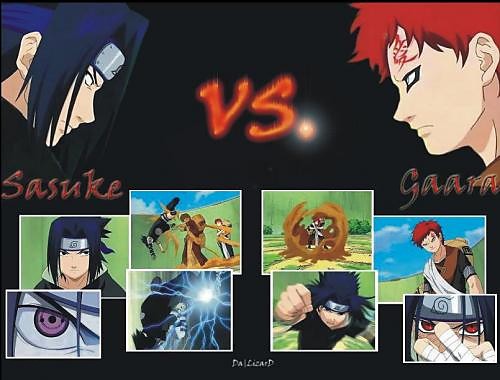 Uchiha Saske vs Sabaku no Gaara
