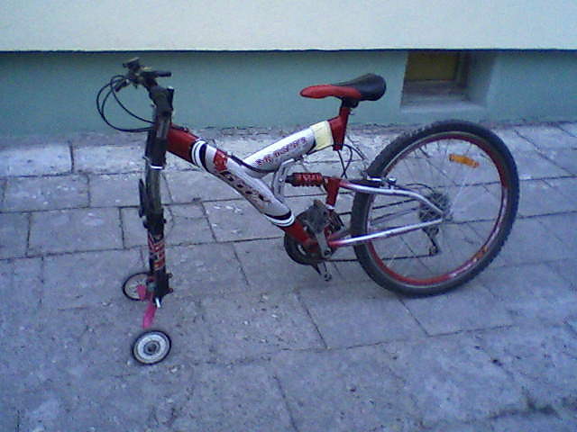 przerobiony rower xd
