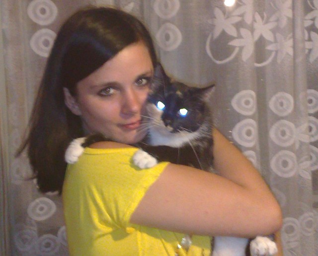 z kotkiem...;-)