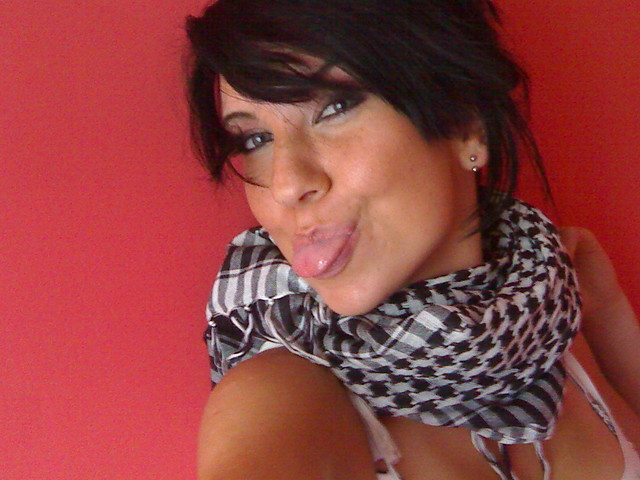 ;P