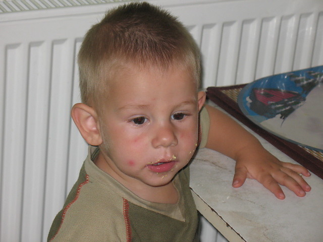 wojtek po jedzienu