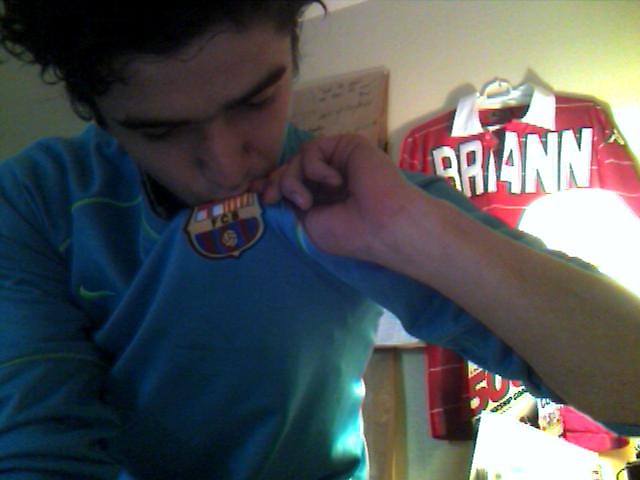 me kissin'