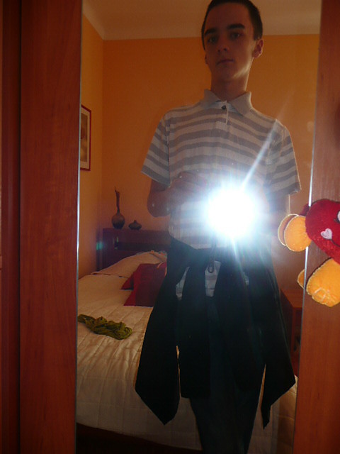 W lustrze xD.