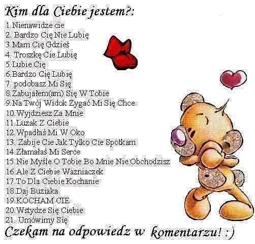 Jaka ja jestem (ciekawe) :*