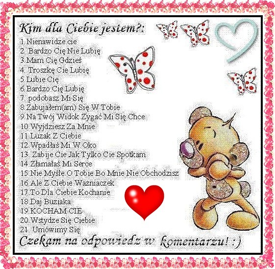 Kim dla ciebie jestem ?