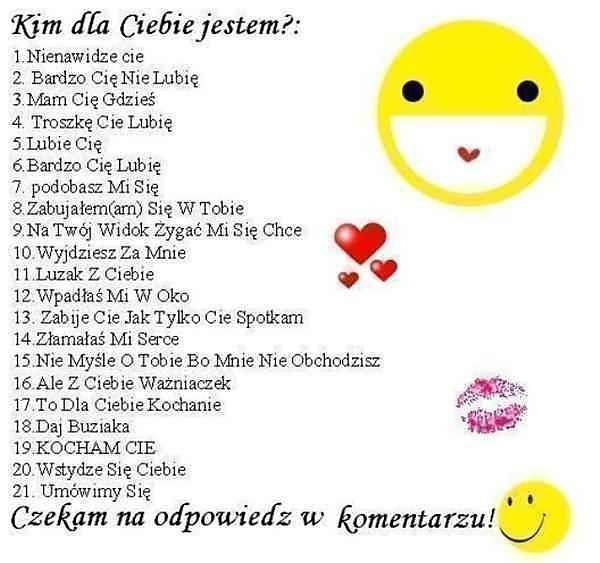 Kim dla Ciebie jestem??