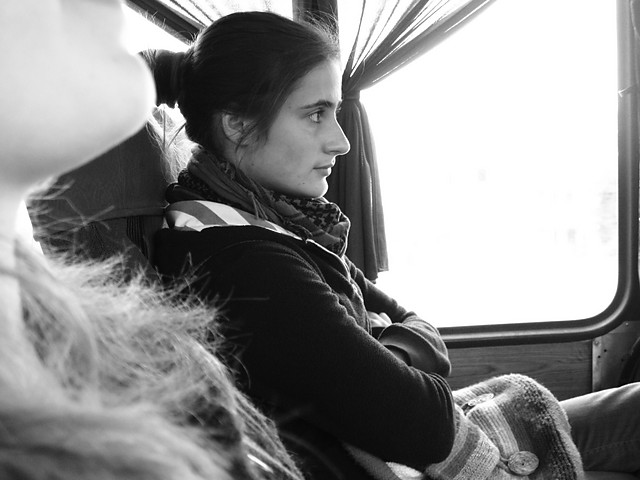 w autobusie