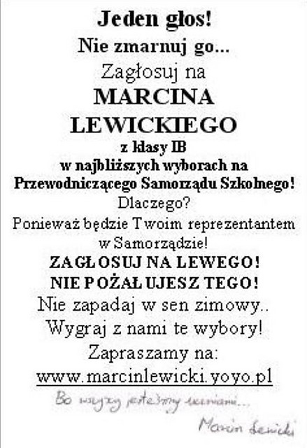 Gosuj na Lewego xD