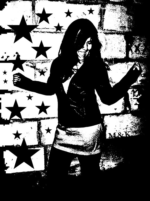 I'm standing here alone. . . 