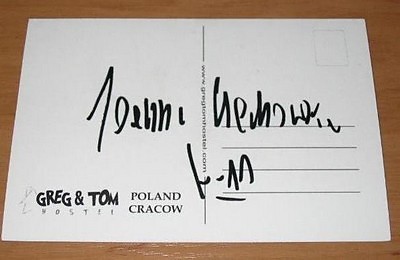 autograf od pani Komisarz :*:)